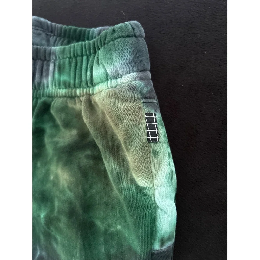 EUC Molo Adan Jogger & Hoodie Green Tie Dye Organic Cotton Set 110 US 5Y